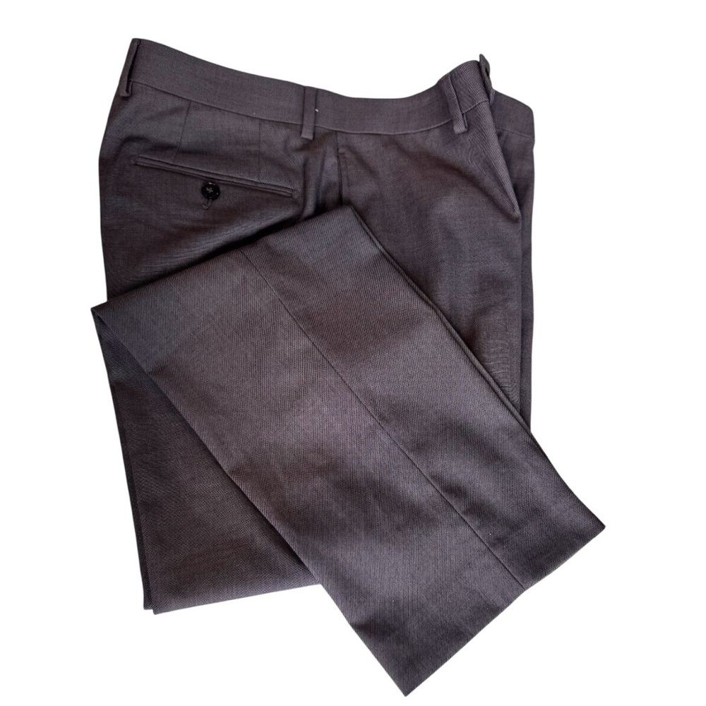 Calvin Klein JEROME Slim Fit Medium Gray Trousers Dress Pants, Size 34W X 32L - Picture 3 of 14